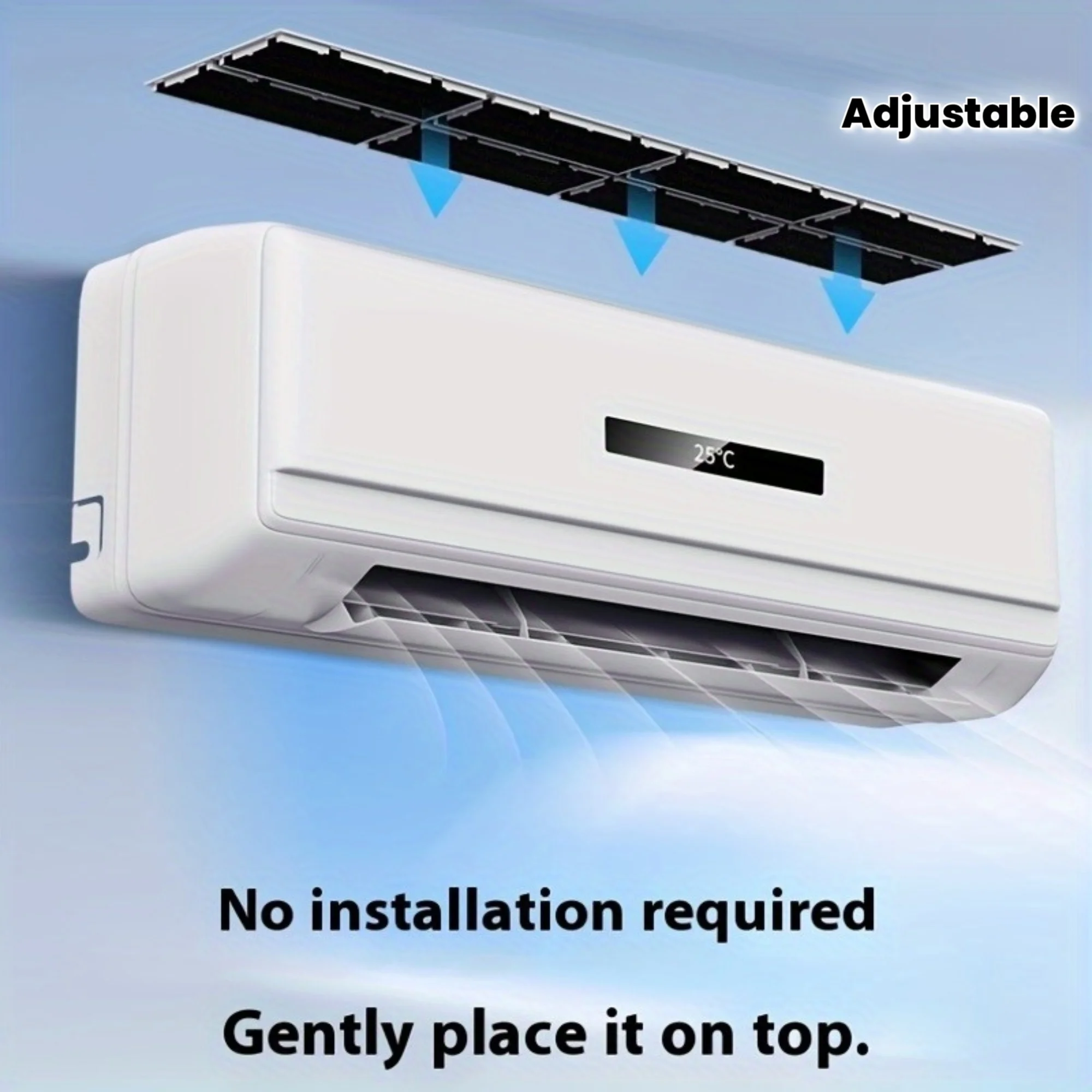

1 Deluxe Upgraded Air Conditioner Filter, Adjustable Length—suitable for Ceiling-mounted and Wall-mounted HVAC Systems,for Home