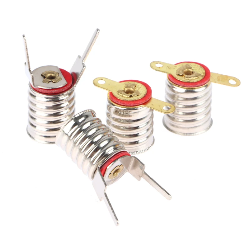 

10PCS E10 Lamp Base Holder Bulbs Light Base Socket Home Experiment Circuit Electrical Test Accessories Replace