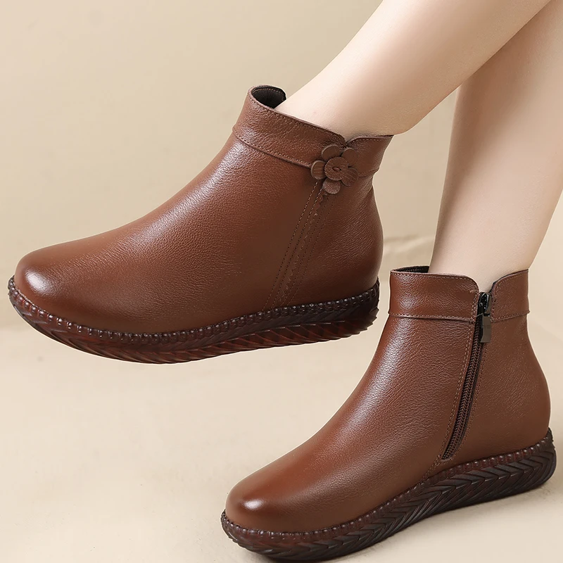soft-genuine-leather-mom-oes-comfortable-non-slip-tendon-bot-fall-winter-ultra-soft-fce-cotton-women's-faion-boots