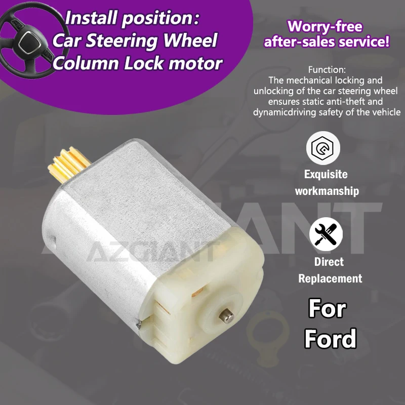 

AZGIANT 1020463 0160108A Car ESL/ELV Steering Column Lock motor For Ford Fiesta/Focus III MK3/Kuga/Mondeo IV V Plug and Play kit