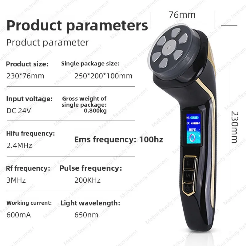 سكين بالموجات فوق الصوتية من الجيل الثالث، جهاز تجميل بتردد الراديو، جهاز نبض كهربائي صغير EMS، رفع وشد