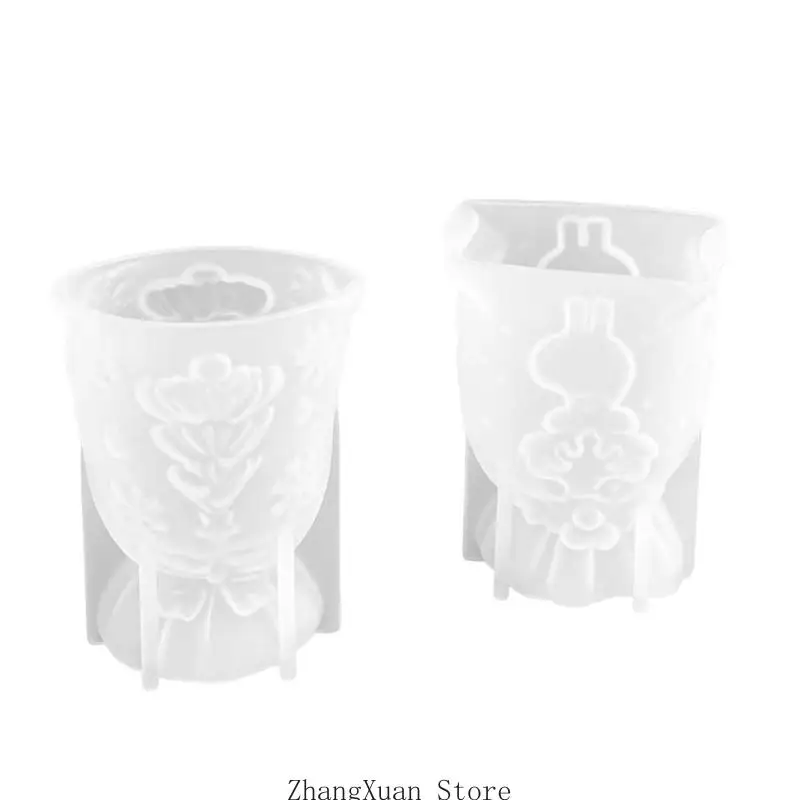 Silikon-Weihnachtsform mit Geschenktütenform für die Kerzenherstellung 3XUF – Detail 4