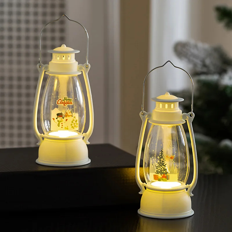 Lantern Small Window Hanging Tabletop Ornament Layout Prop Ambient Night Light Festive Decor Self-defense reflective flashlight