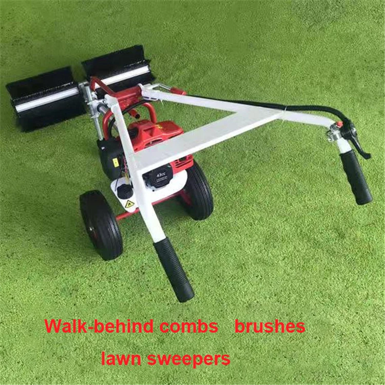 Hand Push Grass Power Brush Lawn Sweeper