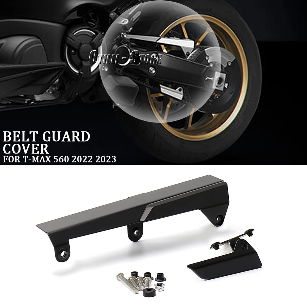 

For Yamaha T-MAX 560 T-MAX560 TMAX560 T-Max 560 2022 2023 Chain Guard Belt Cover Motorcycle Rear Belt Guard Cover Protector