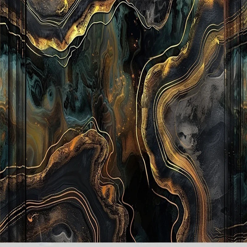 

Custom Modern 3D Marble Art Graffiti Wall Murals & Wallpaper Designs for Living Room TV Background Wall Decor Backdrop