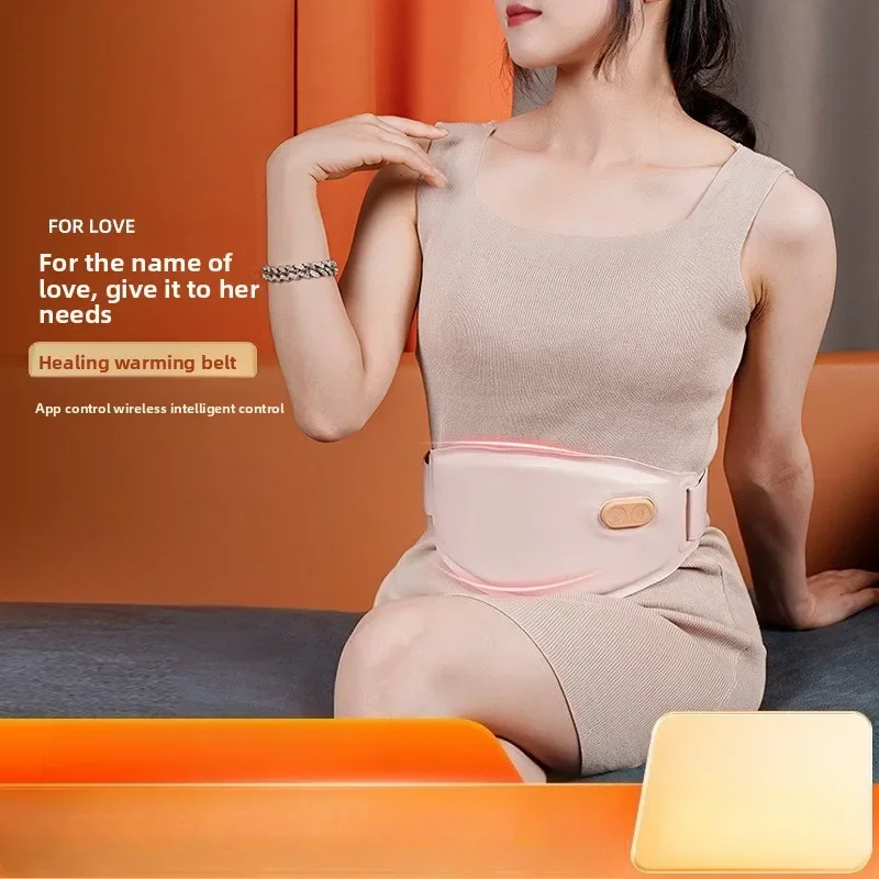 HOT SALE Palace Warming Belt Girl Aunt Artifact Heating Hot Compress Vibration Massage Waist Heating Pad Waist Massager