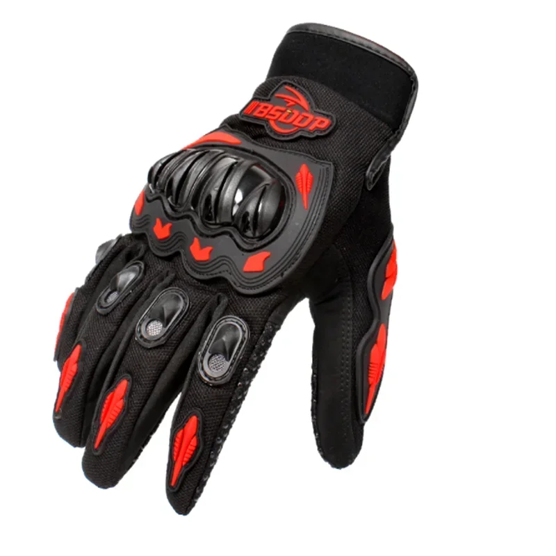 Guantes de moto todoterreno de verano, Guantes transpirables con dedos completos, protección para deportes al aire libre, accesorios para carreras de Motocross