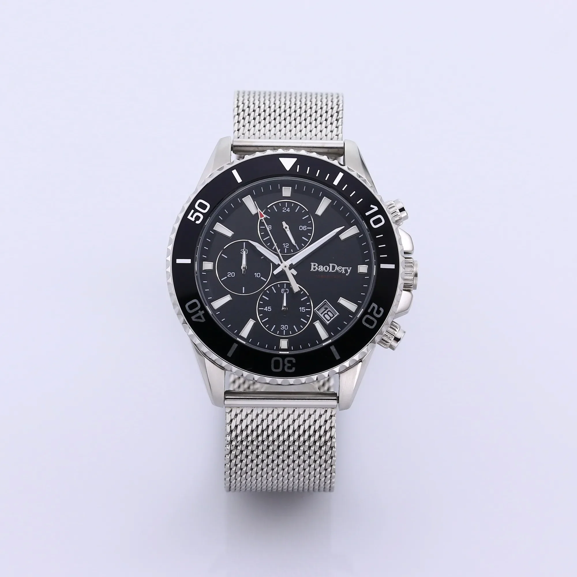 baodery watches for men quartz watches Stainless Steel Sapphire Glass Case Waterproof Watch mens watch