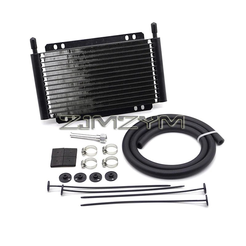 1 Set Universal Transmission Oil Cooler Automatic Manual Aluminum Radiador Gearbox Rapid Cool Plate and Fin 11 15 20 26 Row