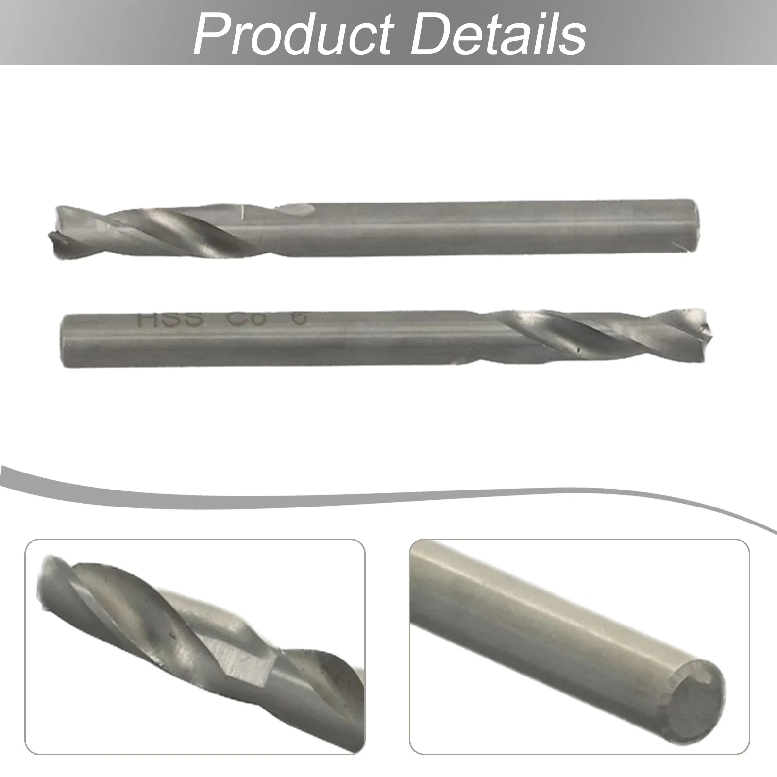 6mm Spot Weld Drill Bits 2 Pieces Made Of HSSCo For Welding Spot Removal On Automotive Metal Sheets And Maintenance