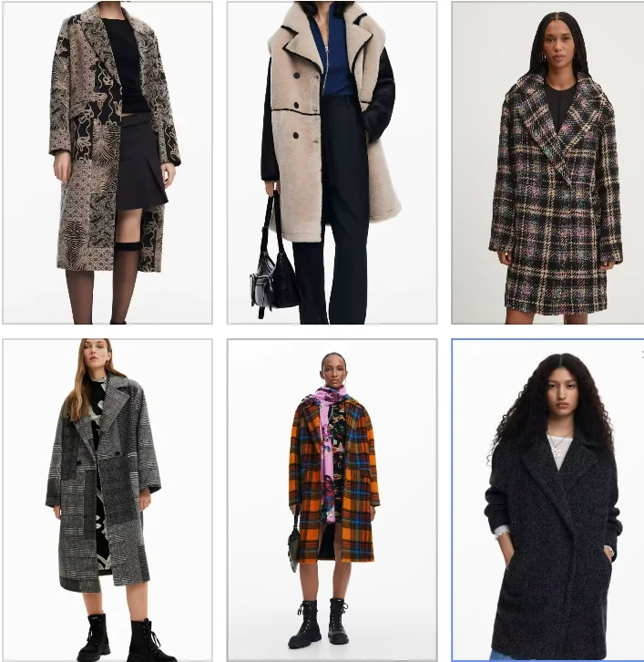 Foreign Trade Original Single Spanish Wool Double Breasted Medium Long Coat