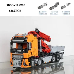 Classic MOC-118230 Building Block 8x6 Crane Arm Truck Truck Assembly 4352PCS Model Puzzle Toy Adult and Children's Gift