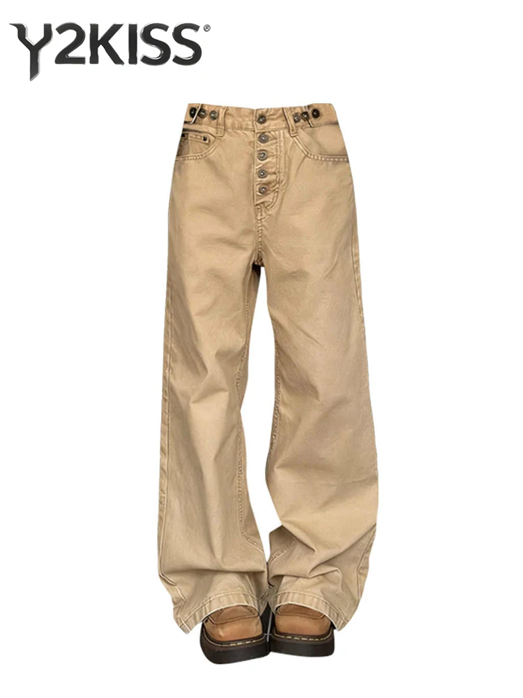 

Women's Baggy Jeans Y2k Japanese Designer Denim Pants Cleanfit Harajuku Cowboy Wide Fit High Street Cyber Punk American Rretro