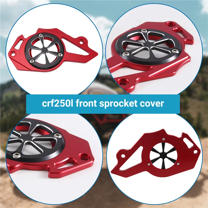 A11F-Front Sprocket Cover Engine Sprocket Chain Guard For Honda CRF250L /M CRF250L Rally 2012-2020