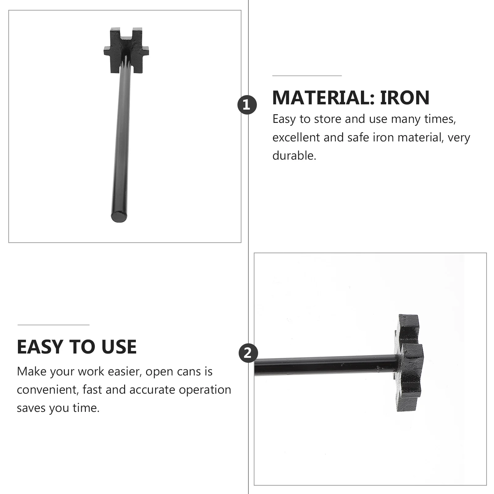

Iron Bucket Opener Safety Can Openers Gallon Drum Wrench Bung Gallon Bucket Lid Remover Caps Remover H Tools Efficient Operation