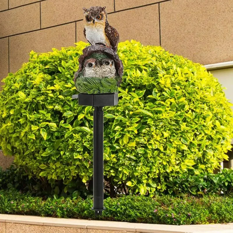 

Hot Cute Resin Lamp Solar Powered Led Night Lights For Outdoor Garden Waterproof Decoration Lamps With Stake