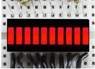 1 buah 1921 10 segmen Light Bar Graph Display LED-Red winder Development