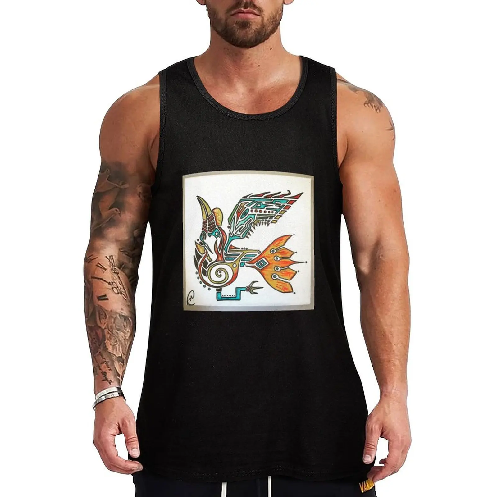 

Hornbill Tank Top T-shirt Men's gym Bodybuilding clothing man Vests vest men