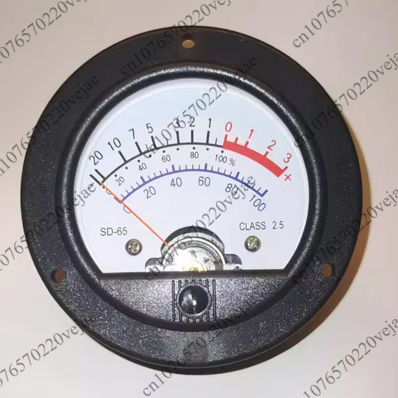 SD-65 circular black pointer meter head retro dial vu meter level voltage strap yellow backlight Customizable blue backlight