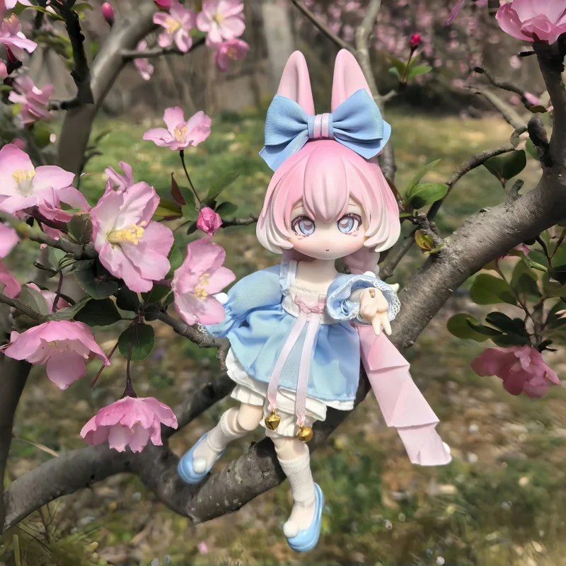 

Точечная недействительная кукла, прыгающая Луна, время, кролик, сокровище, 12 очков, Bjd, глухая коробка, подвижная кукла, орнамент, фигурка, милое украшение, подарок