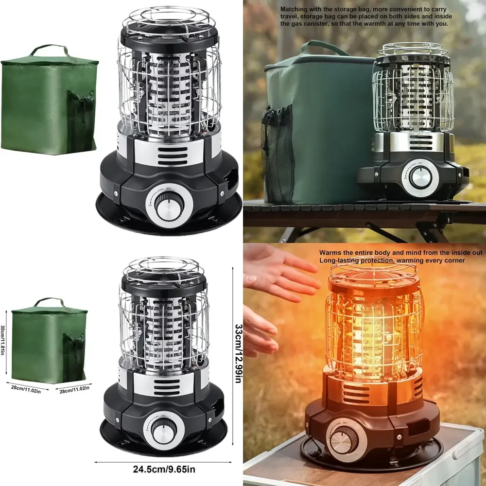 

Portable Propane Heater with Electronic Ignition Automatic Steel Burner for Camping Hand Warmer Patio Heaters Tents