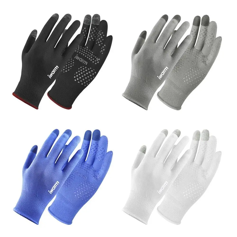 Men Women Thick Plush Autumn Winter Knitted Wool Mitts Touch Screen Gloves Sport Cycling Gloves Full Finger Mittens