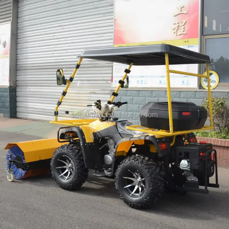 Snow Plow Machine Heavy Duty Beach Sand Sweeper Snowplow for Coast Park Snow Clearing