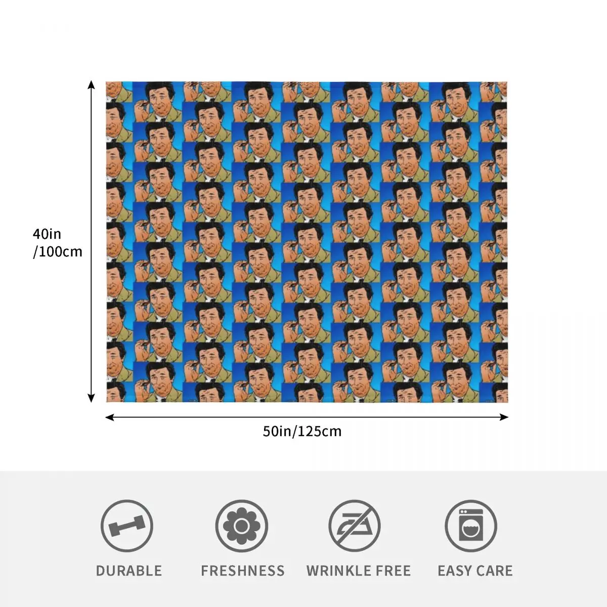 بيتر فالك كولومبو رمي بطانية للأريكة رقيقة فاخرة St البطانيات الأرائك من الديكور عيد الميلاد الديكور البطانيات #4