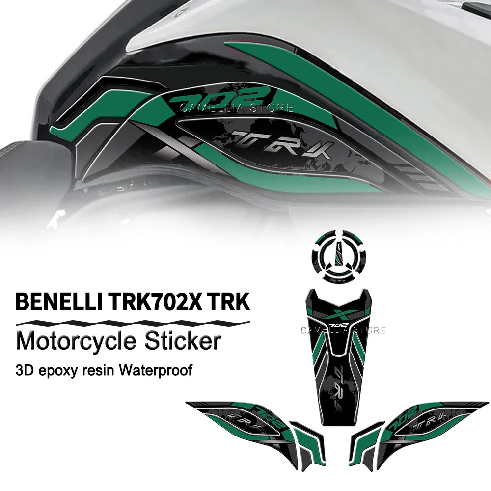 

for Benelli TRK702X TRK Motorcycle Accessories 3d Epoxy Fuel Tank Sticker Waterproof TRK702X Sticker Newly Launched Sticker Set