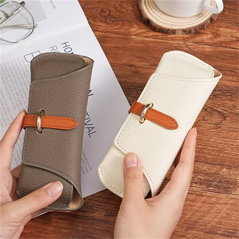 KLASSNUM Women Fashion Design Glasses Bag Protective Case Cover Travle Portable Sunglasses Case Box Reading Glasses Accessories image 2