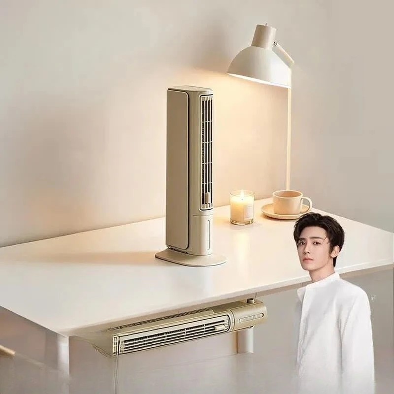 Ultra Thin Instant Electric Heater Small Desktop Vertical Office Dormitory Under Table Silent Energy Saving Mechanical 3 Gear