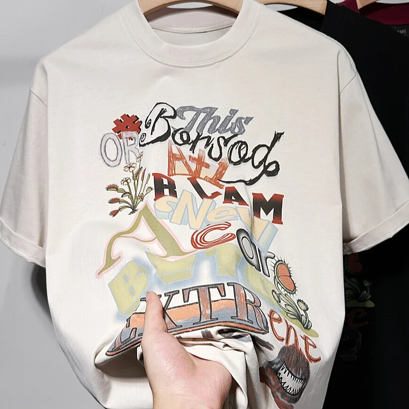 

Retro Collage Art Tee | Unisex Cotton Short-Sleeve, Graffiti-Inspired Graphic, Y2K Vintage Streetwear