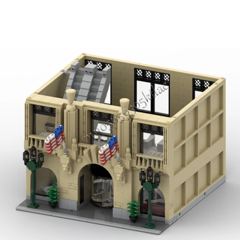 5595 Parts MOC City Street Views Construction Modular Town Building Block Diy Educational Assembly Children Toys Christmas Gift