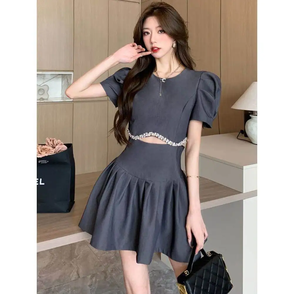 

Sweet And Spicy ort Sve Diamond Embellied Hollow out Slim Fit A-Line Dr Skirt One-Size Fits Most Women