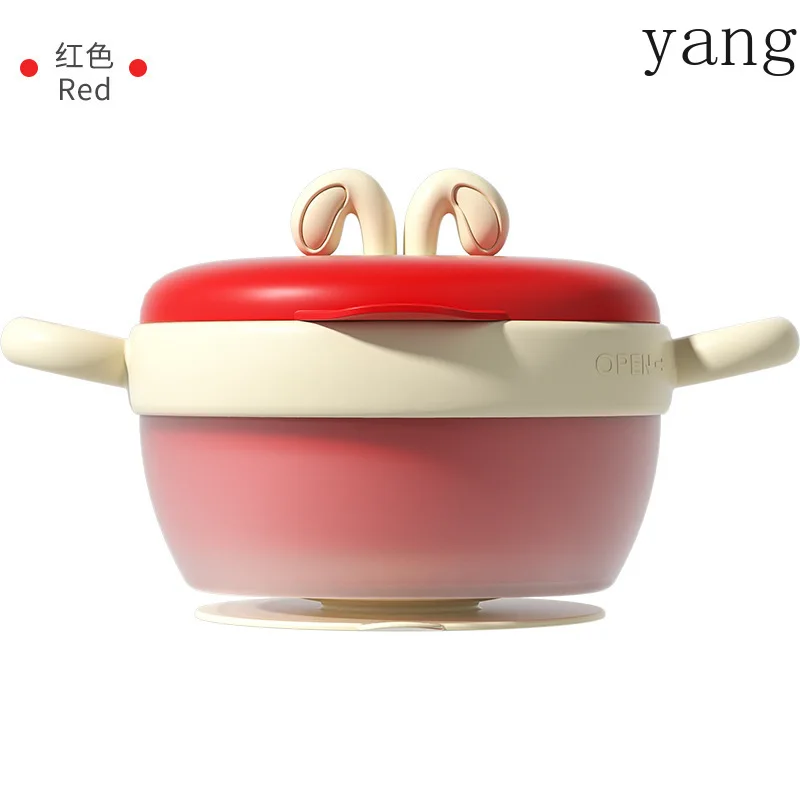 LMM water filling insulation bowl anti-drop and anti-scalding insulation bowl cute and practical