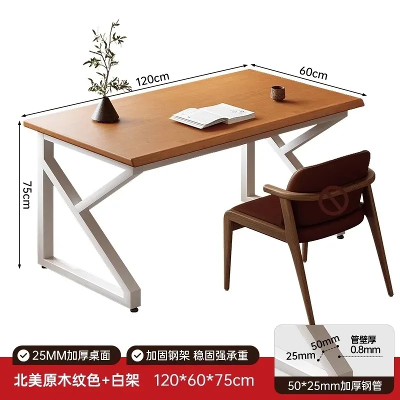 مكتب كمبيوتر من الخشب الصلب، غرفة نوم الطلاب، مكتب كتابة تعلم الطلاب، بسيط وحديث، سطح المكتب المنزلي، الرياضات الإلكترونية #3