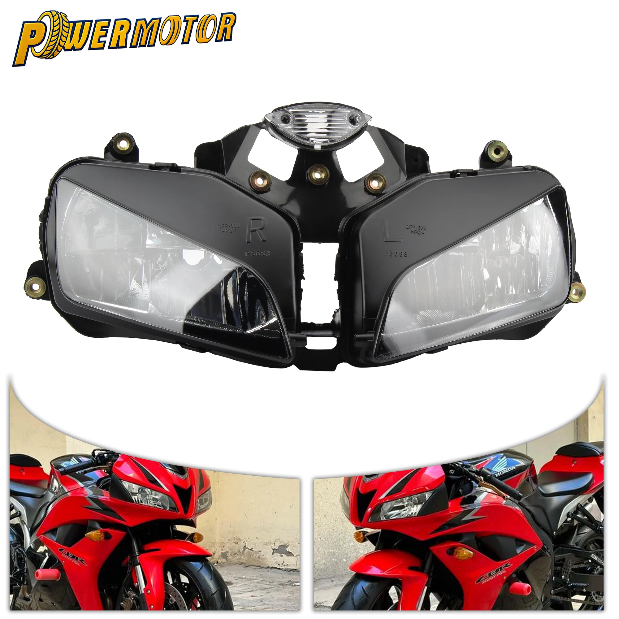 

For Honda CBR600RR F5 2003-2006 Motorcycle Headlight Assembly Headlamp Fairing Front Head Light Shell Housing Spare Parts