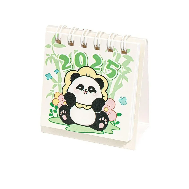 12PcsWholesale Creative Simple Cartoon Cute Pet Desk Calendar 2025 Student Stationery Desktop Ornament Clock in Monthly Calendar