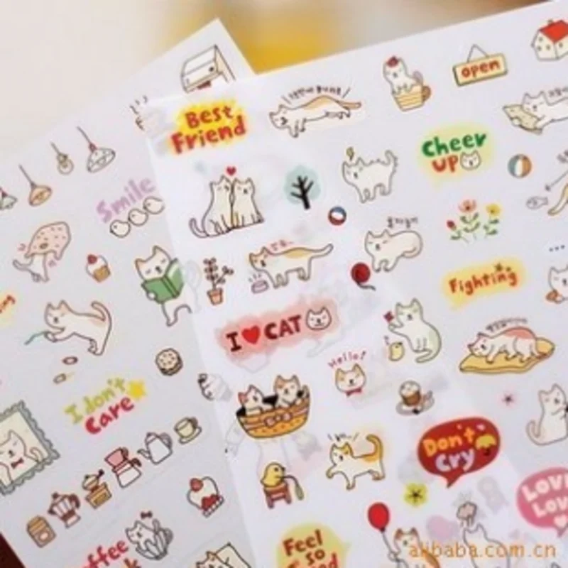 Cute South Korea  Sweet Day Sticker Carto Sticker Decorative Sticker  Stationery