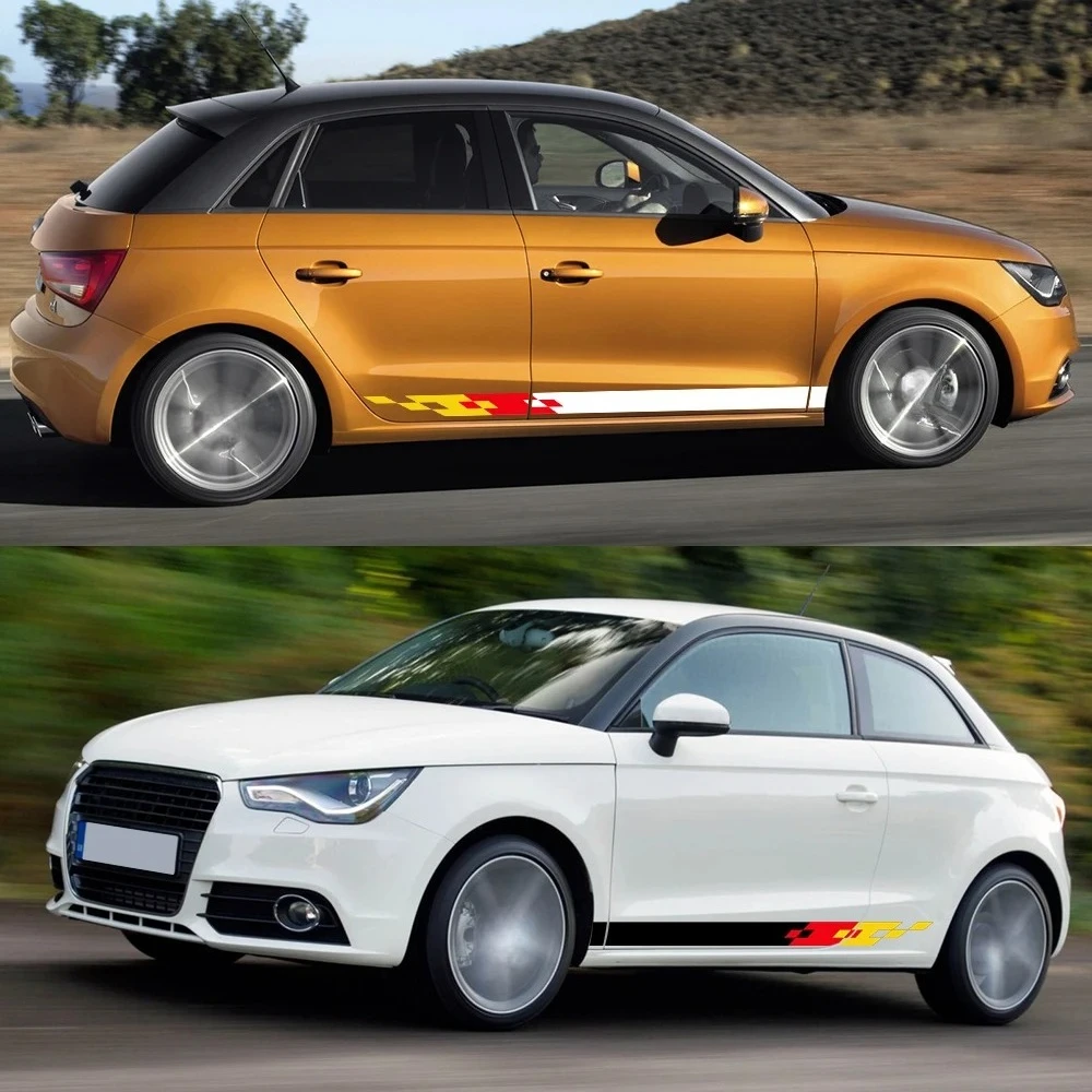 

For Audi A1 8X GB GBA Sportback Quattro TFSI Ego Plus E-Tron Urban Car Racing Stripes Sticker German Styling Decal Accessories