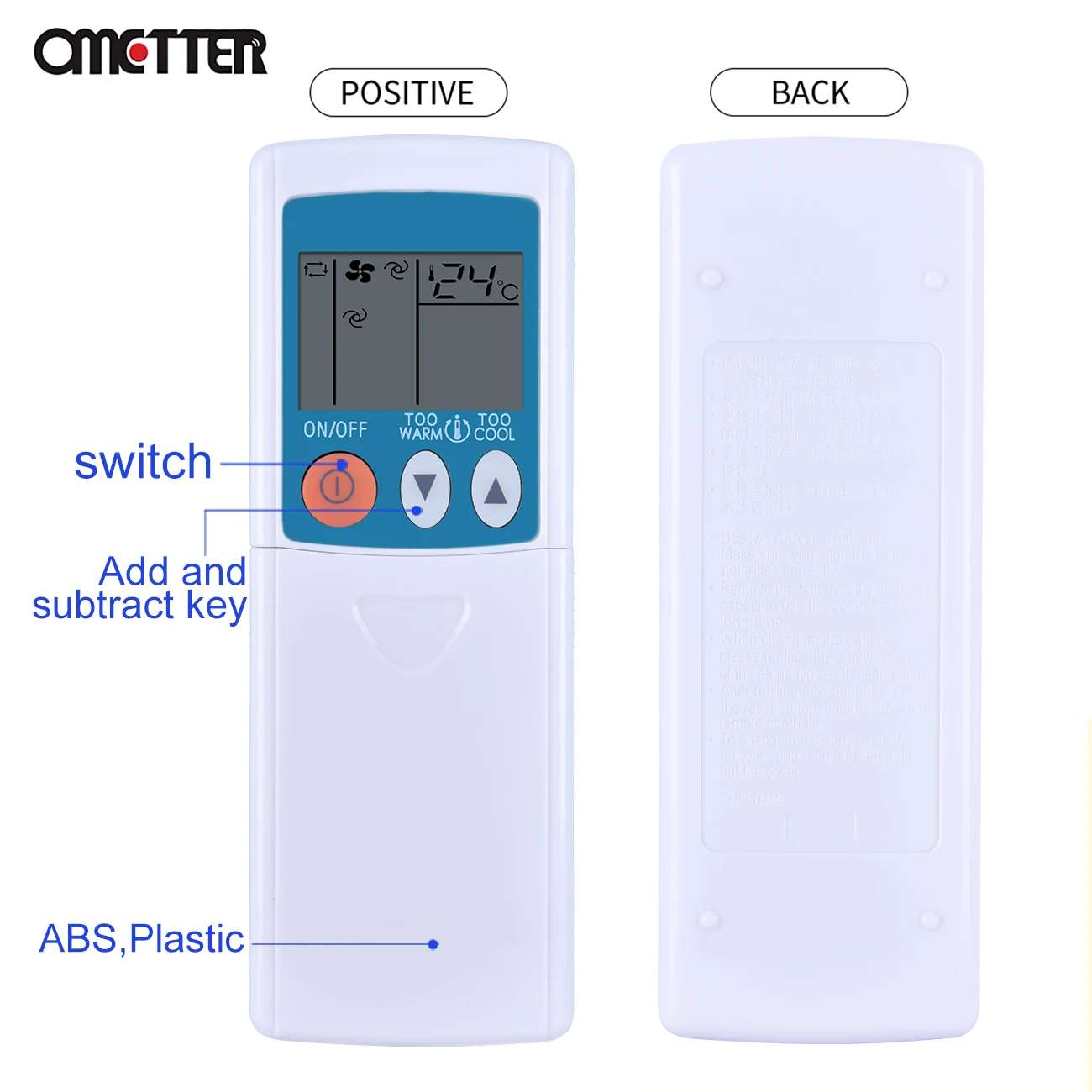 Klimatyzator zdalnego sterowania dla Mitsubishi MSZ-A09YV MSZ-A18YV KM04F MSH-26SV MSH-30SV 2183P MSC-A12YV