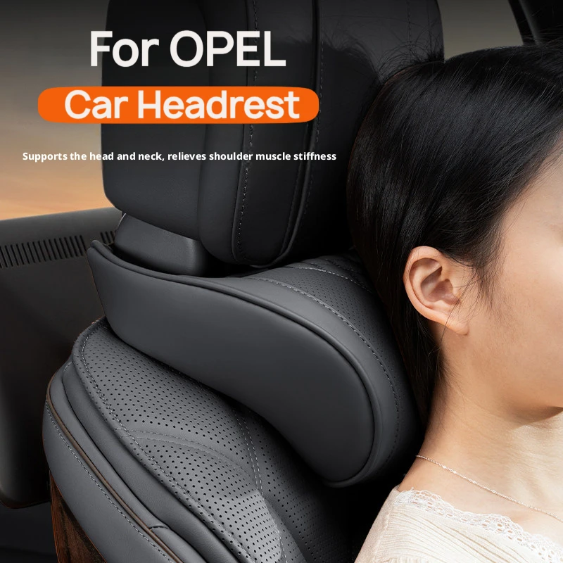 Breathable Headrest & Lumbar Support Set For Opel Astra K Insignia B Grandland X Zafira C Crossland X Car Interior Accessories