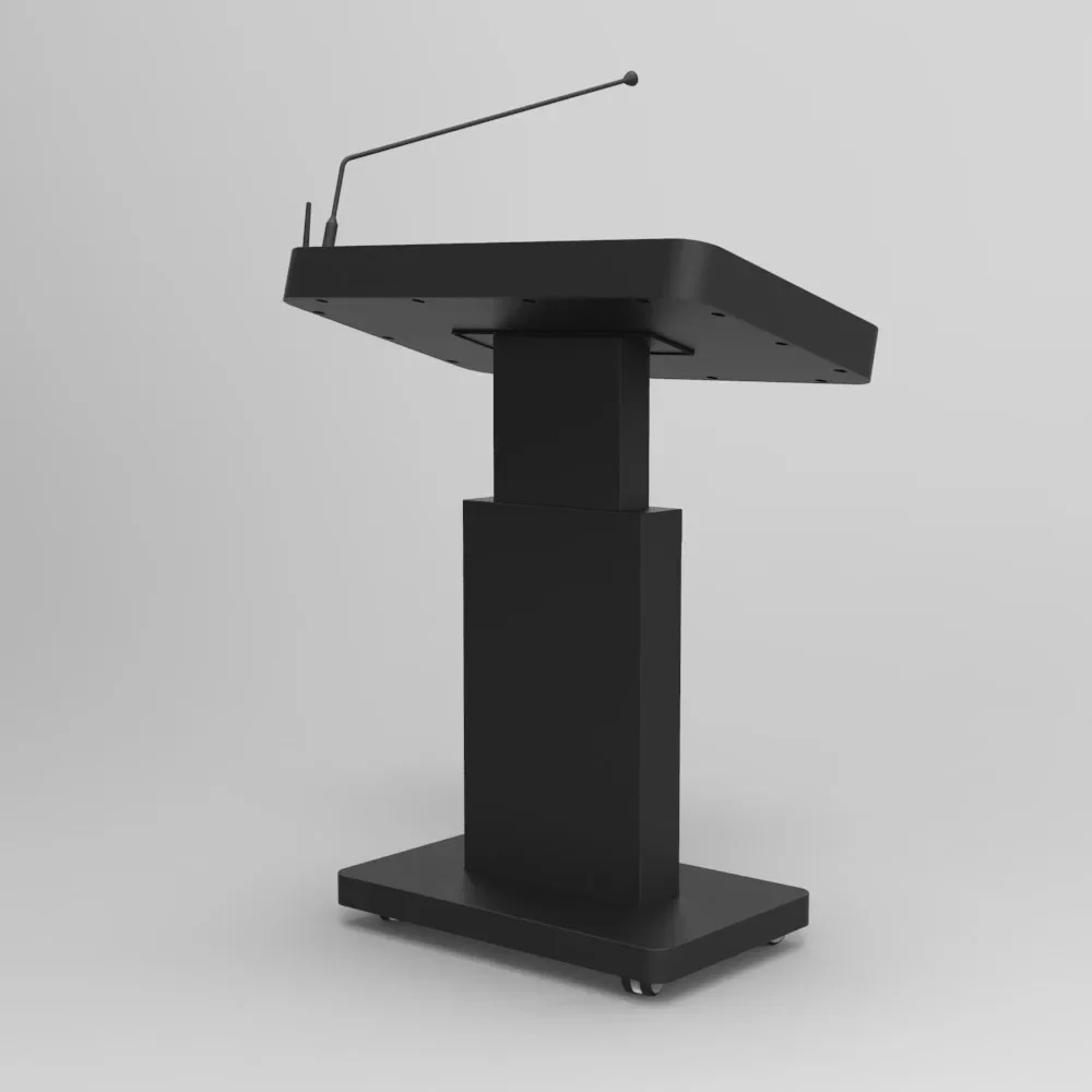 Classroom/Conference room Wireless speech Height Adjustable Monitor Integrated Smart Podium with IOT Rola Module