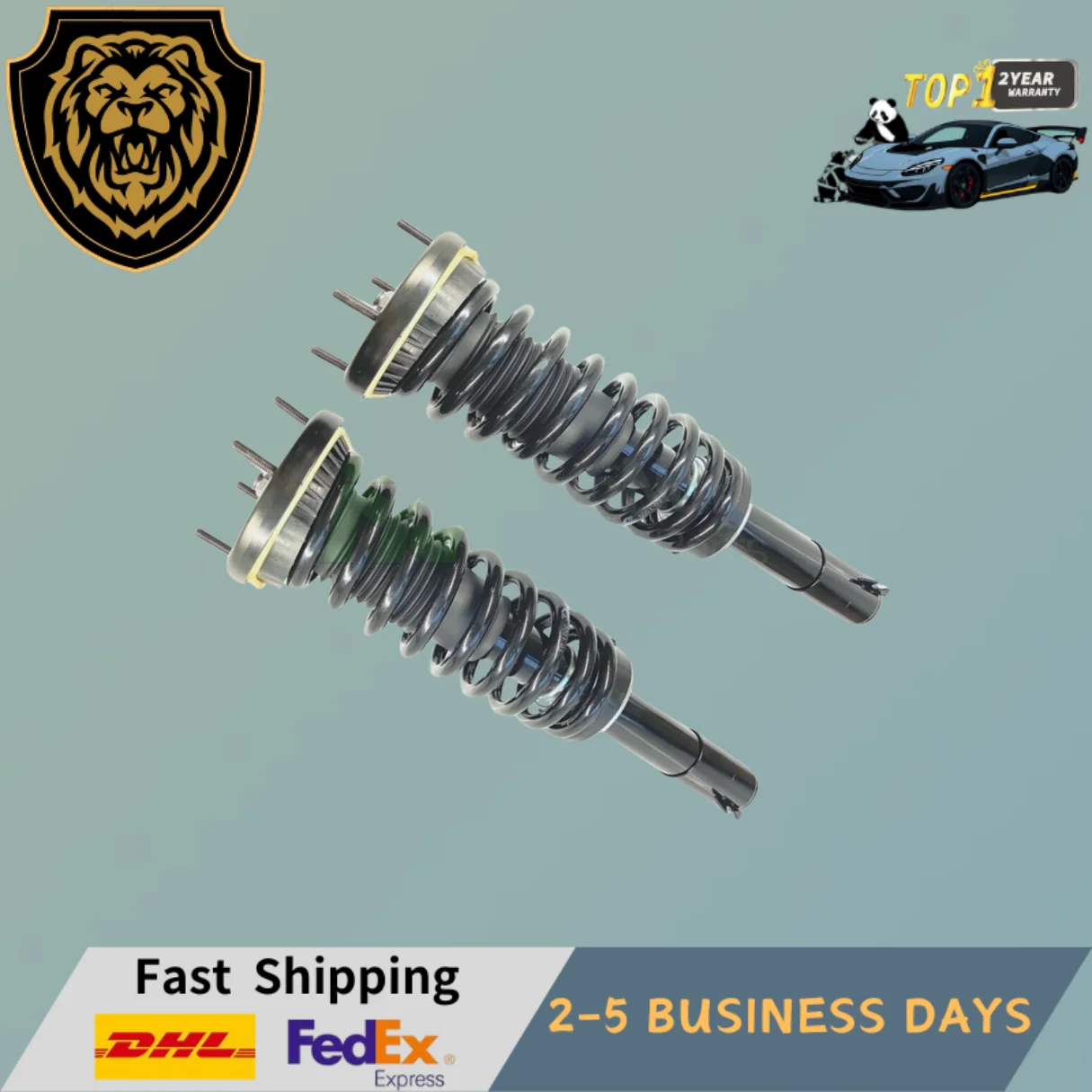 

2x Front Shock Struts Assys For Jaguar XJ XJR575 XJR X351 AWD C2D18593 Electric C2D18593