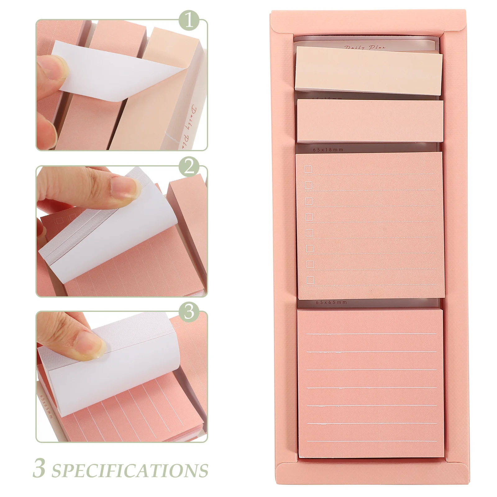 

1 Box Multi-Function Memo Pads Tearable Page Tabs Portable To-Do List Smooth Writing Self-Adhesive Compact Book