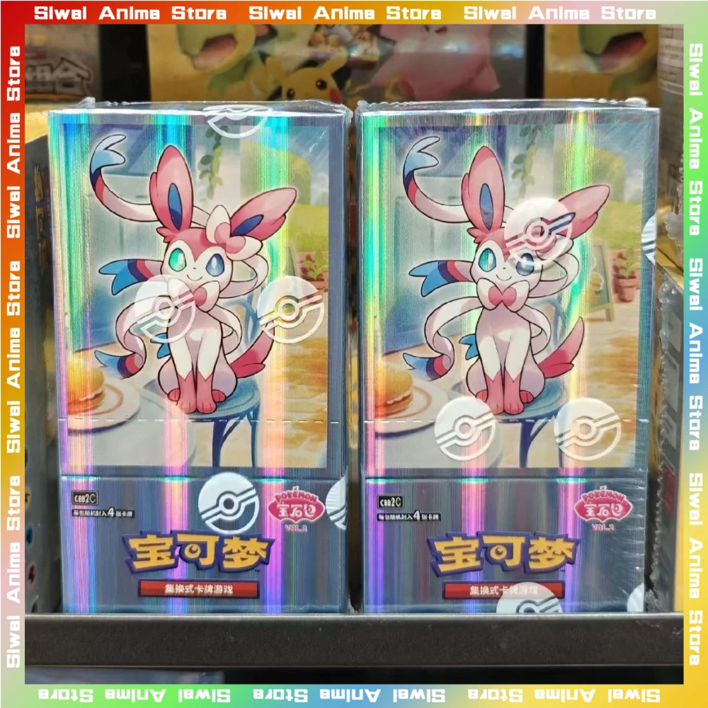 

100%Original Pokemon Gem Pcak V1 V2 Chinese Edition PTCG Cards Anime Pokemon Gem Bag Eevee Cards Collected Toys Birthday Gifts