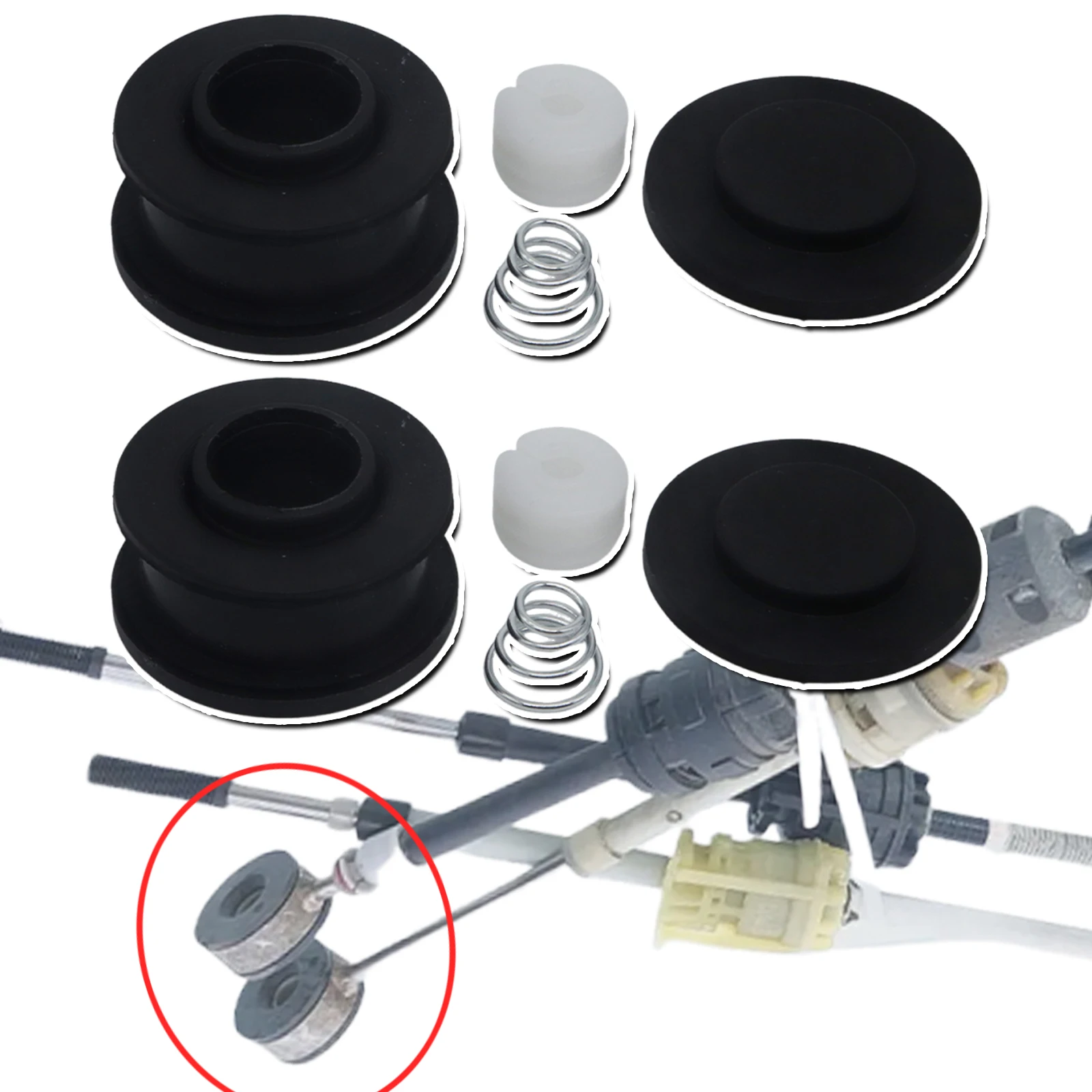 

2pcs Gear Shift Cable For Buick Cascada Regal Verano VOLVO 2010 LHD/RHD S40 II Lever End Linkage Rod Selector Connect Bushing
