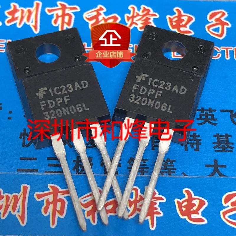 5 pieces FDPF320N06L  TO-220F 60V 21A