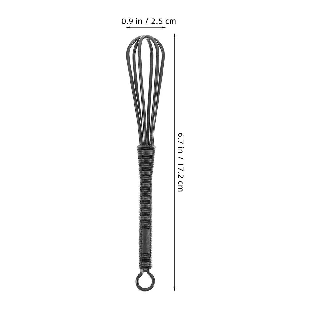 6Pcs Hair Dye Color Mixing Whisks Manual Hand Press Plastic Whiskers for Hair Dye Cream Stirrer Salon Tools Kitchen Utensils